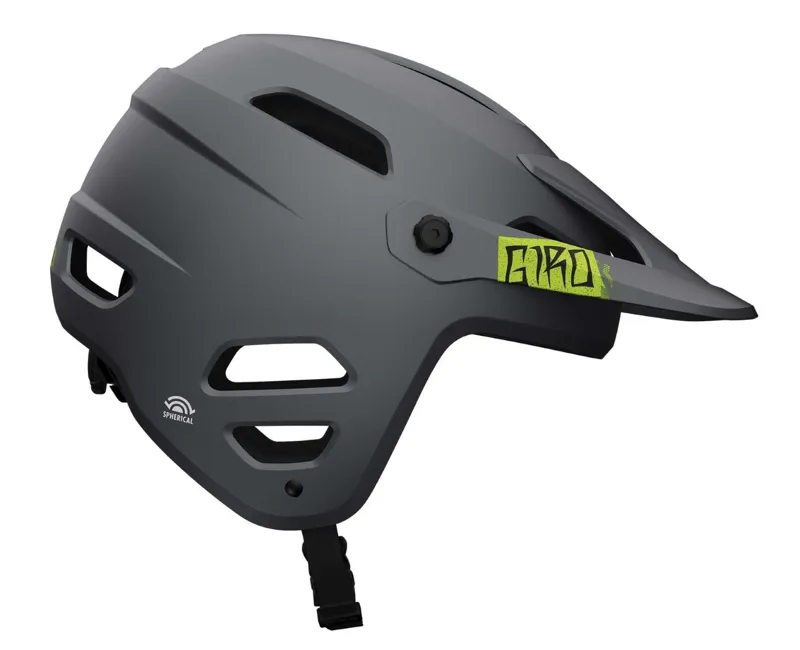 Giro Tyrant Spherical Dirt Helmet Matte Black/Anodized Lime-1